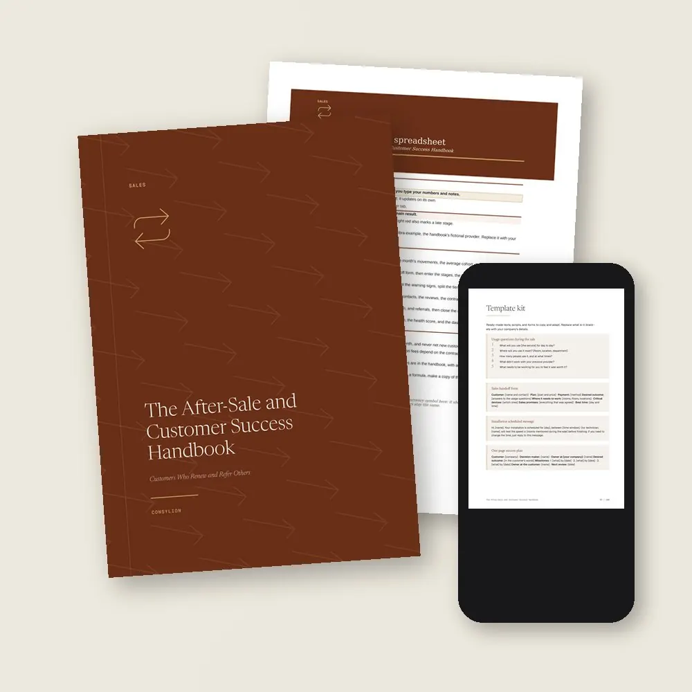 The After-Sale and Customer Success Handbook · What lands in your library