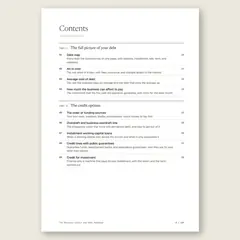 The Business Credit and Debt Handbook · Full table of contents