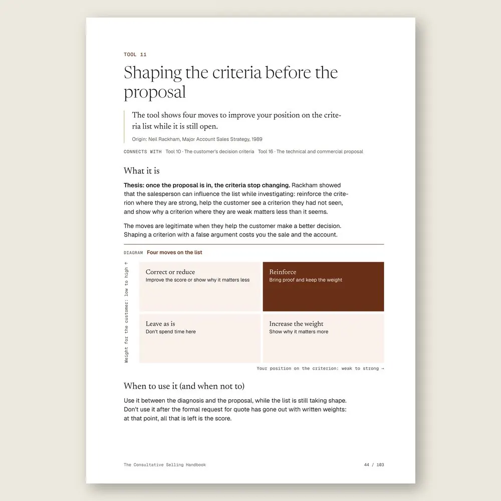The Consultative Selling Handbook · The diagram in detail
