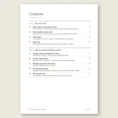 The Cost Management Handbook · Full table of contents