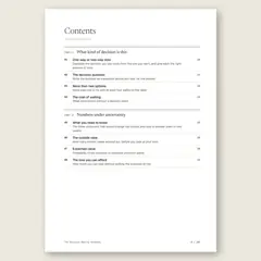 The Decision-Making Handbook · Full table of contents