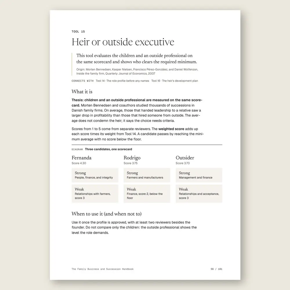 The Family Business and Succession Handbook · The diagram in detail