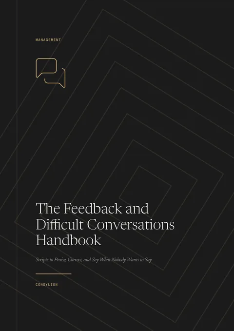 Capa: The Feedback and Difficult Conversations Handbook