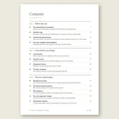 The First-Time Manager's Handbook · Full table of contents