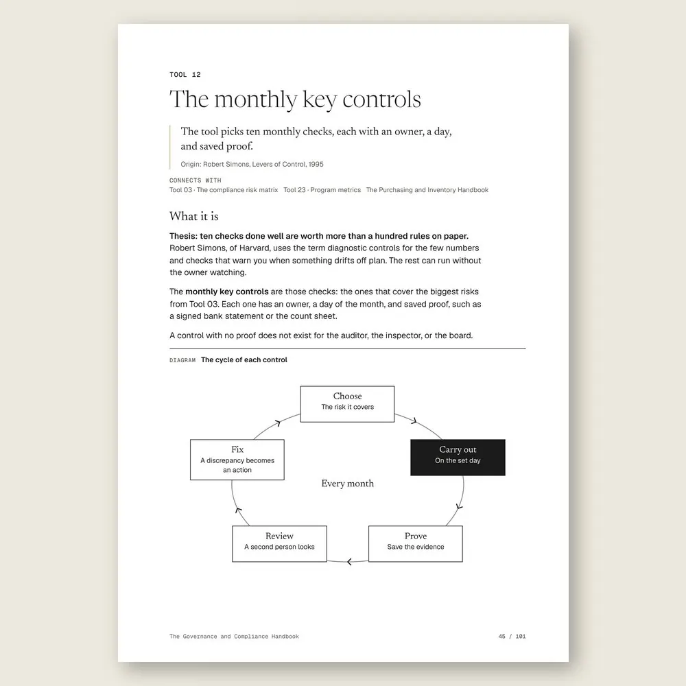 The Governance and Compliance Handbook · The diagram in detail