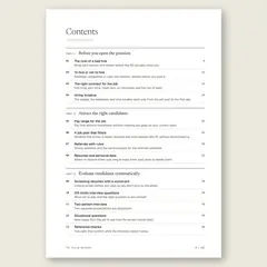 The Hiring Handbook · Full table of contents