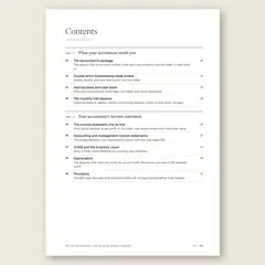 The Income Statement and Business Numbers Handbook · Full table of contents