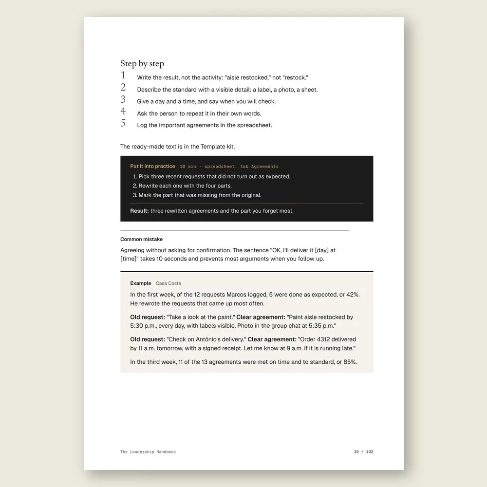 The Leadership Handbook · The step-by-step and the hands-on exercise