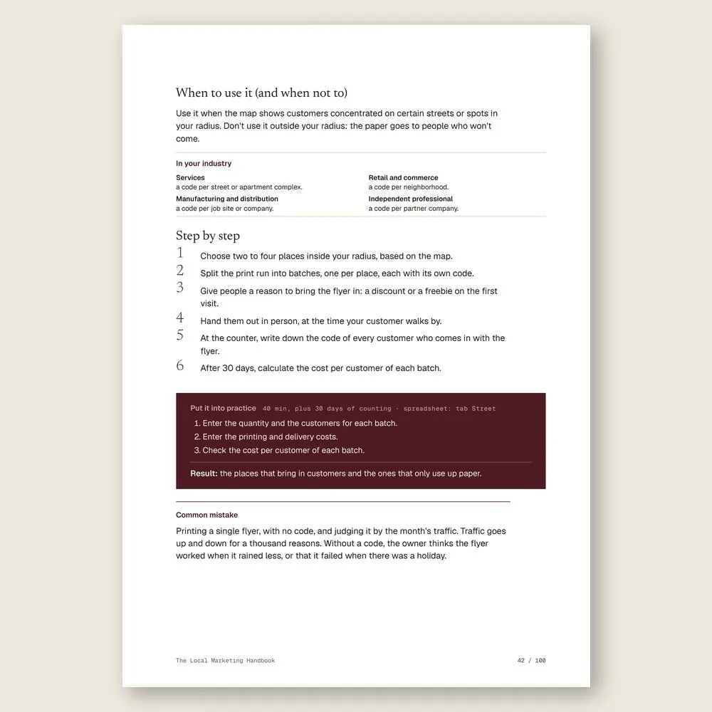The Local Marketing Handbook · The step-by-step and the hands-on exercise