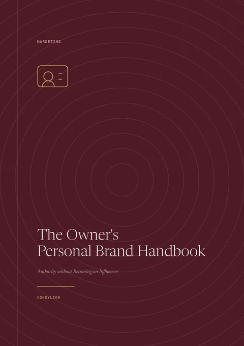 Capa: The Owner's Personal Brand Handbook