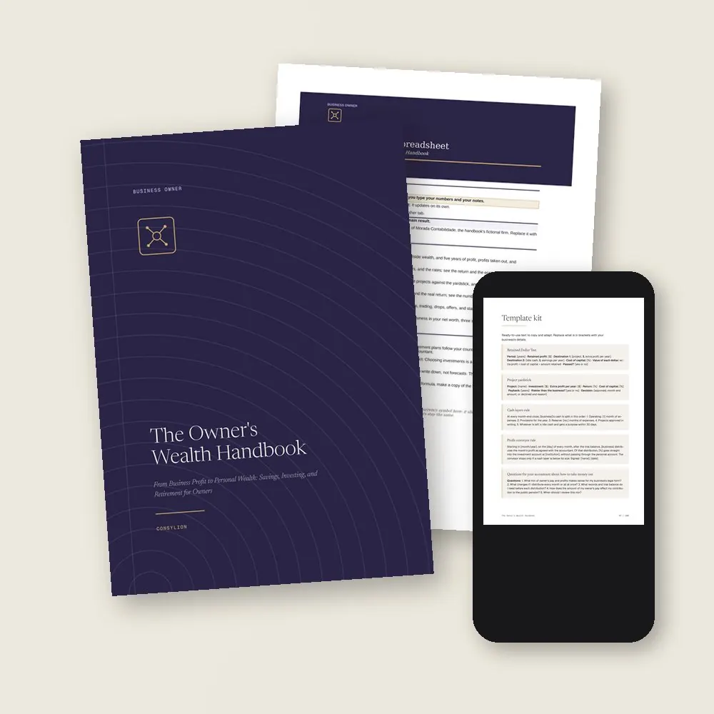The Owner's Wealth Handbook · What lands in your library