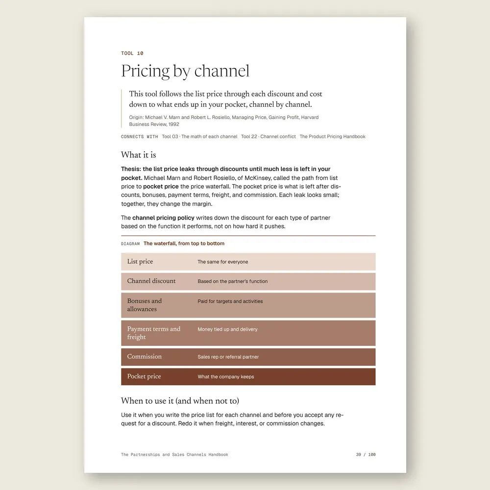 The Partnerships and Sales Channels Handbook · The diagram in detail