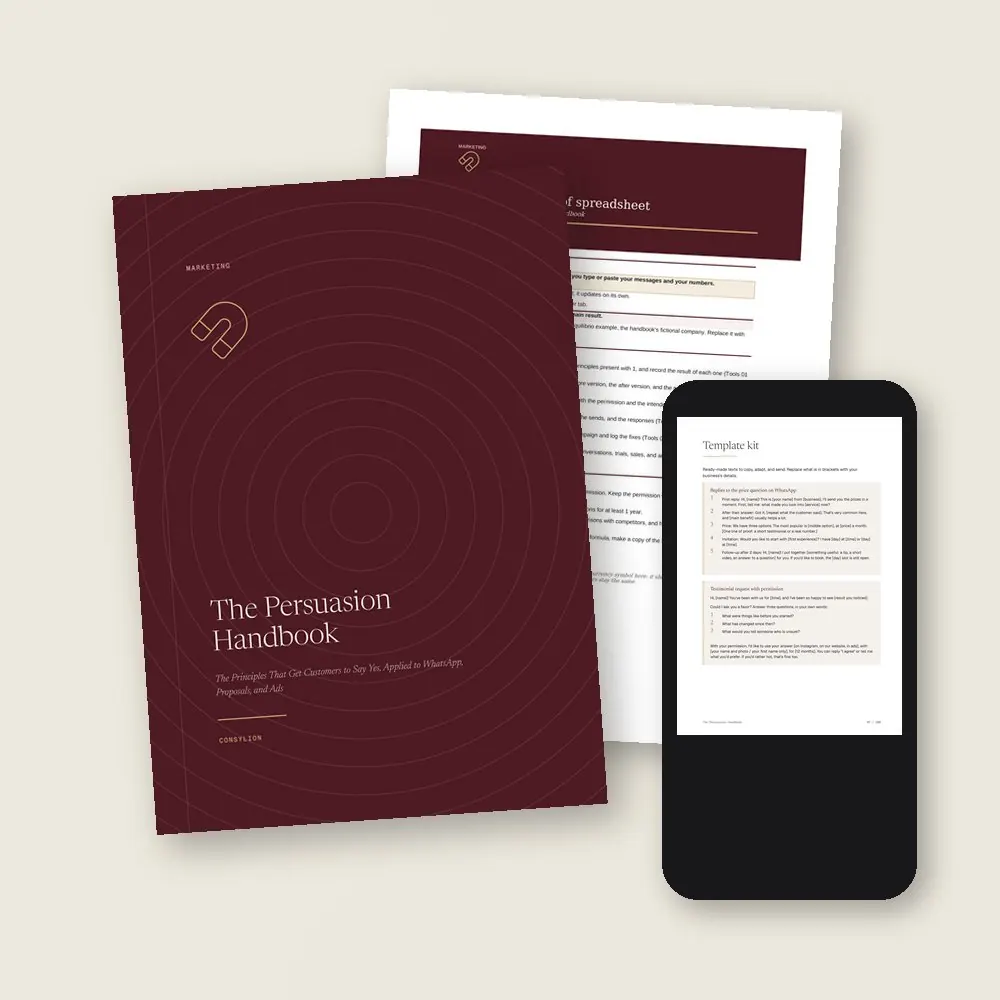 The Persuasion Handbook · What lands in your library