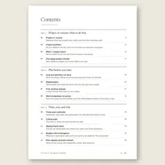 The Project Management Handbook · Full table of contents