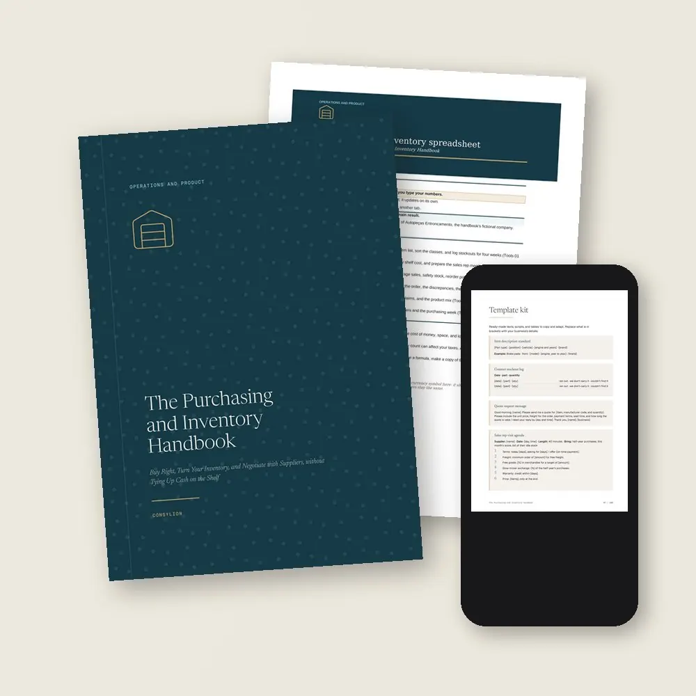 The Purchasing and Inventory Handbook · What lands in your library