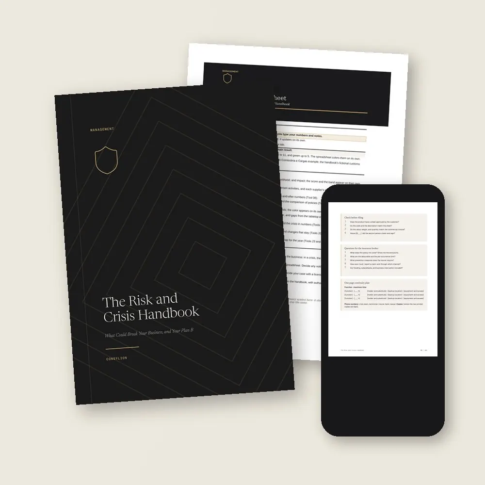 The Risk and Crisis Handbook · What lands in your library