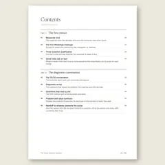 The Sales Closing Handbook · Full table of contents