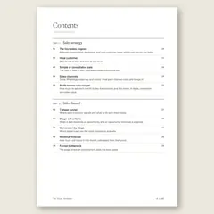 The Sales Handbook · Full table of contents