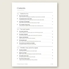 The Service Operations Handbook · Full table of contents