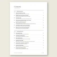 The Service Pricing Handbook · Full table of contents