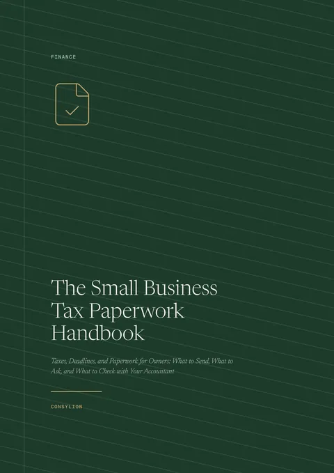 Capa: The Small Business Tax Paperwork Handbook