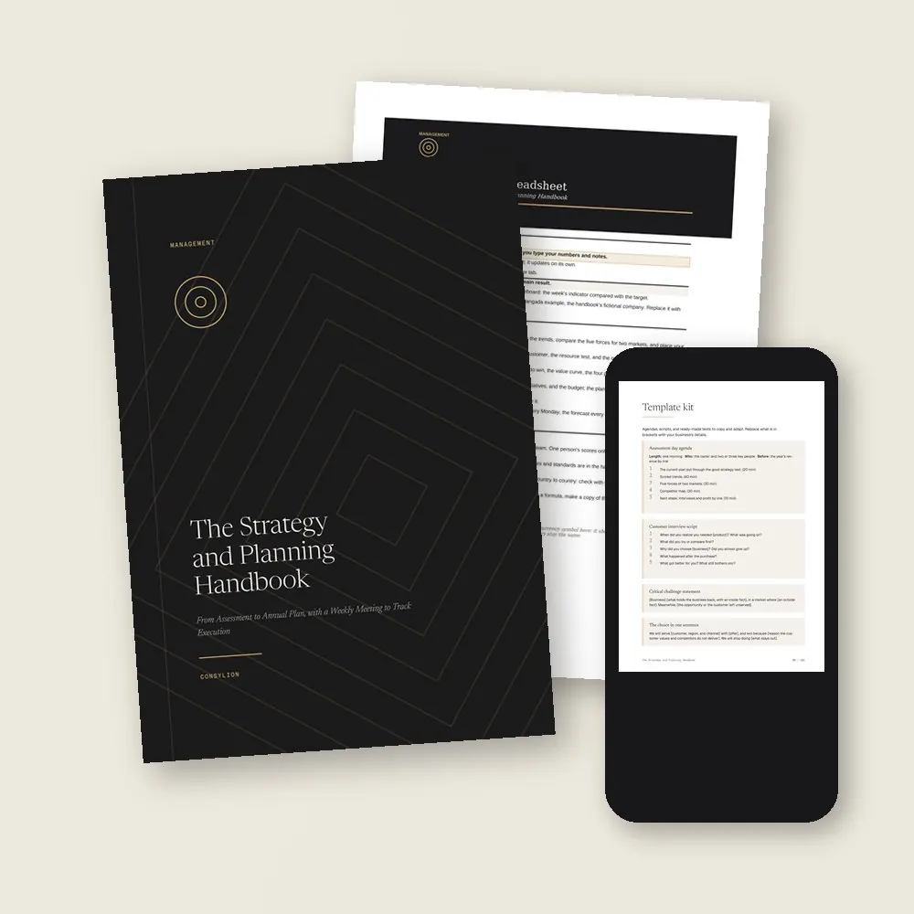 The Strategy and Planning Handbook · What lands in your library