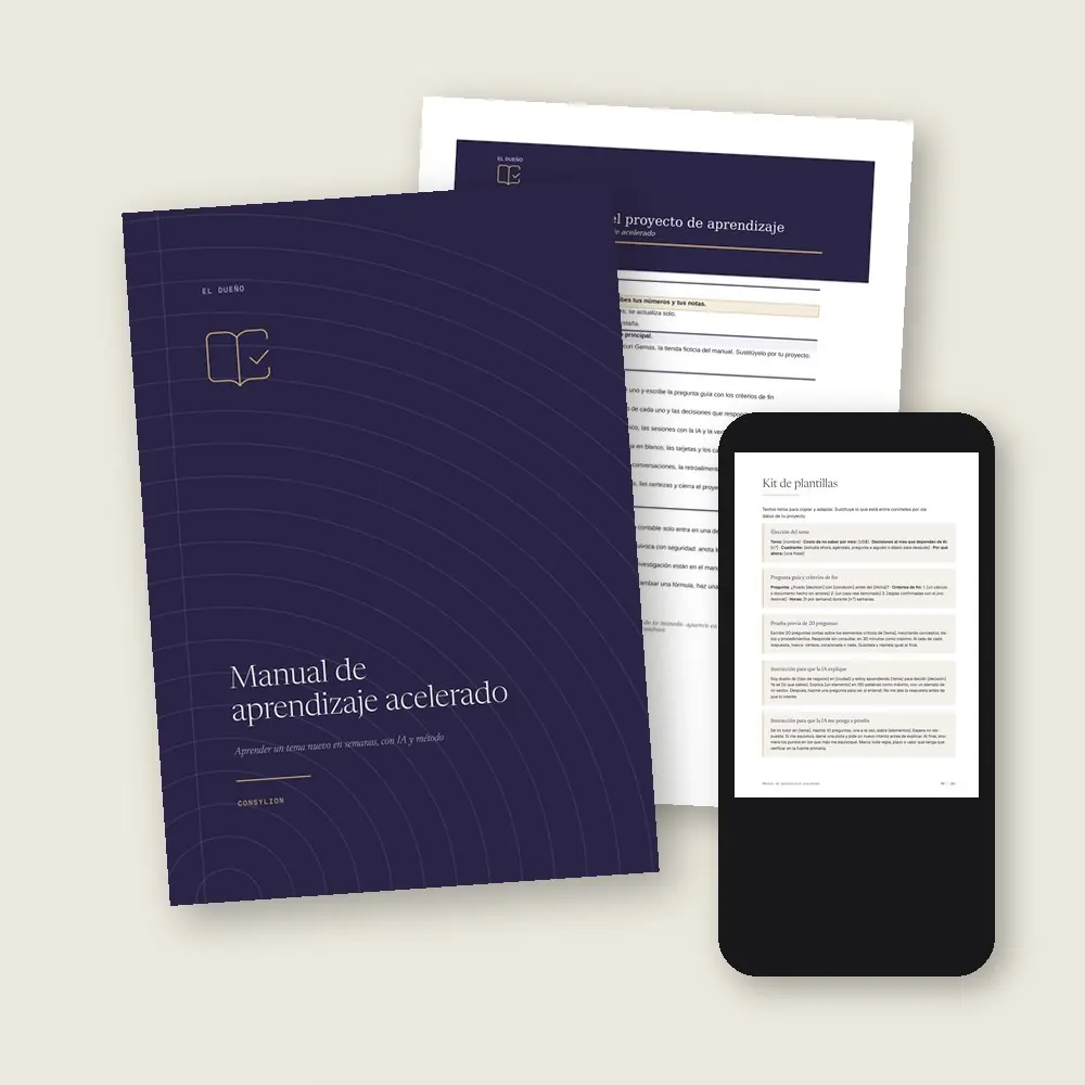 Manual de aprendizaje acelerado · Lo que llega a tu colección