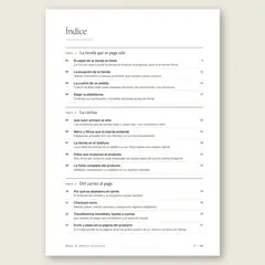 Manual de comercio electrónico · Índice completo