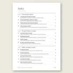 Manual de comportamiento del consumidor · Índice completo