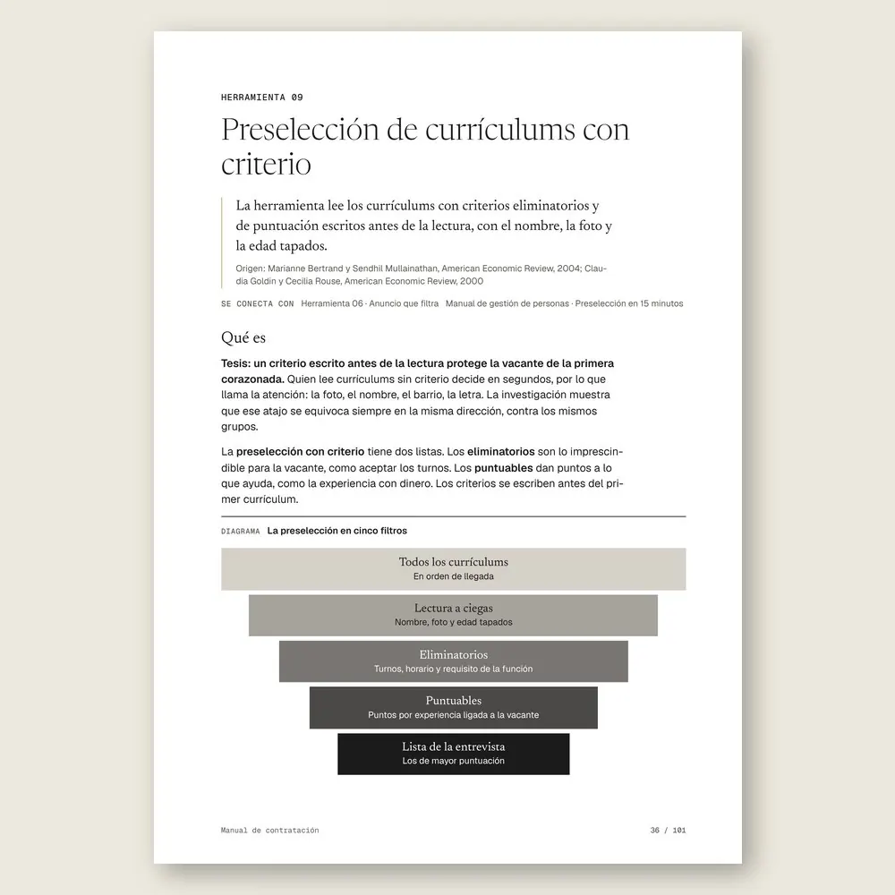 Manual de contratación · El diagrama en detalle