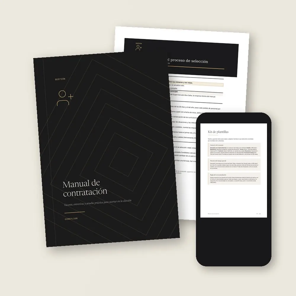 Manual de contratación · Lo que llega a tu colección