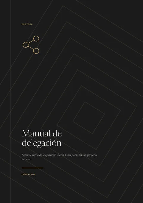 Capa: Manual de delegación