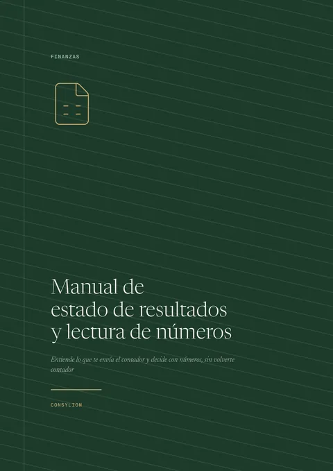 Capa: Manual de estado de resultados y lectura de números