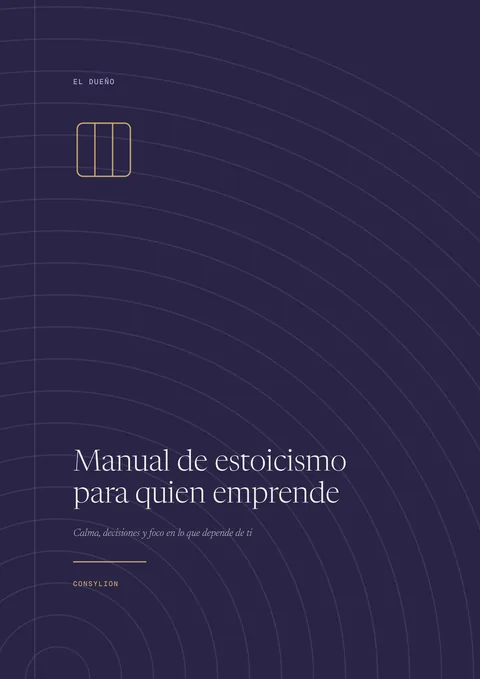 Capa: Manual de estoicismo para quien emprende