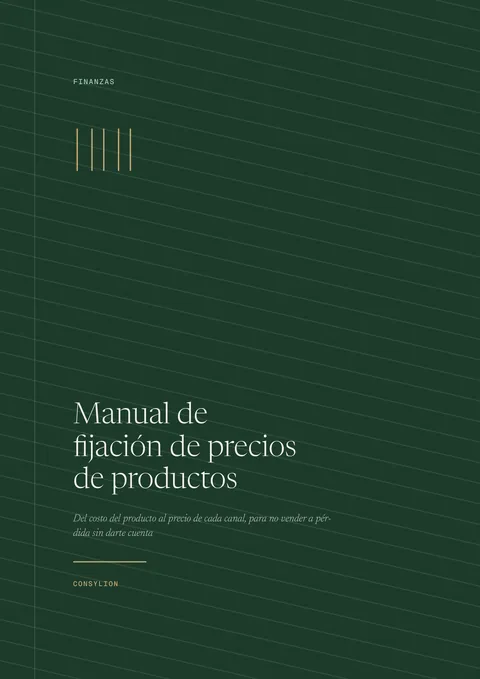 Capa: Manual de fijación de precios de productos