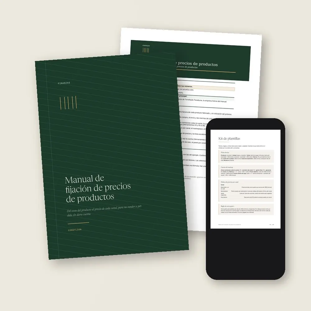 Manual de fijación de precios de productos · Lo que llega a tu colección