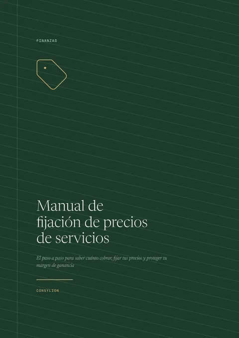 Capa: Manual de fijación de precios de servicios