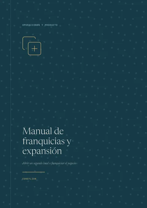 Capa: Manual de franquicias y expansión