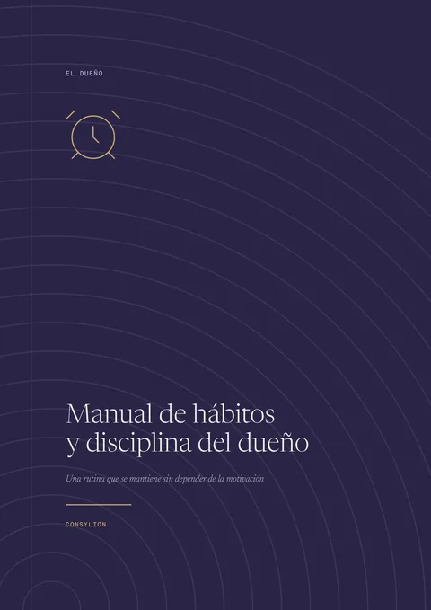 Capa: Manual de hábitos y disciplina del dueño