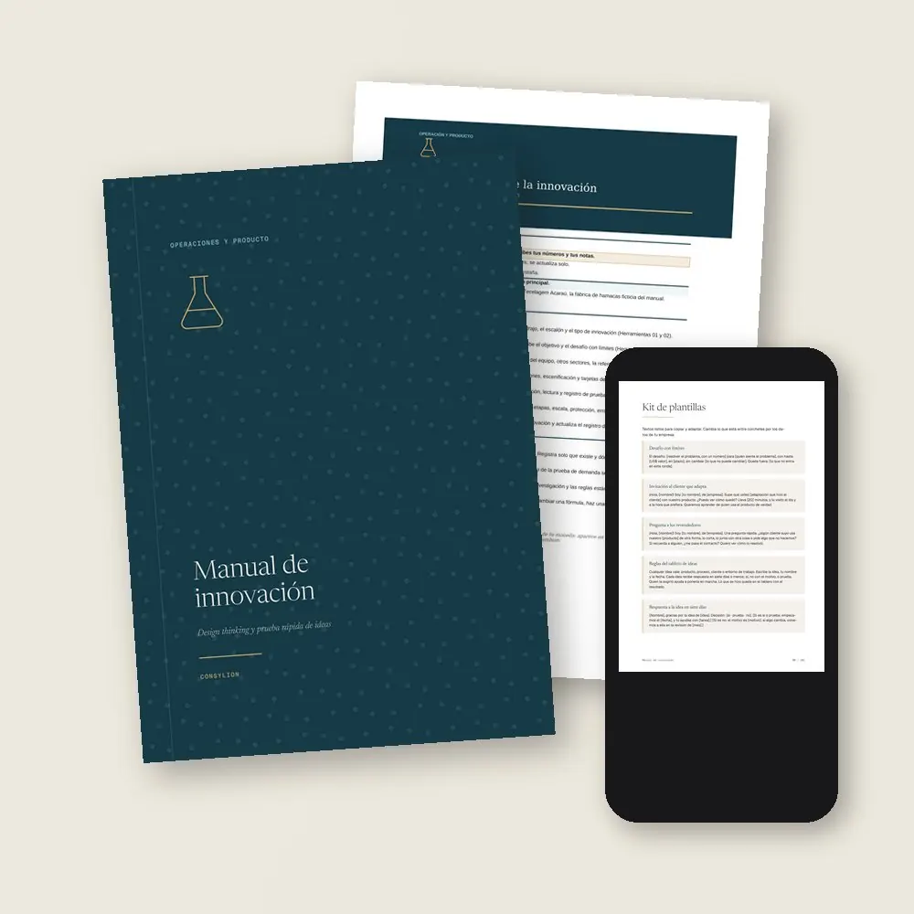Manual de innovación · Lo que llega a tu colección