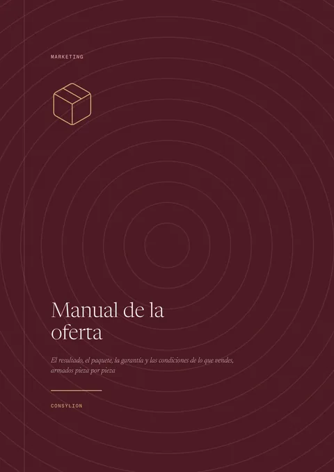 Capa: Manual de la oferta