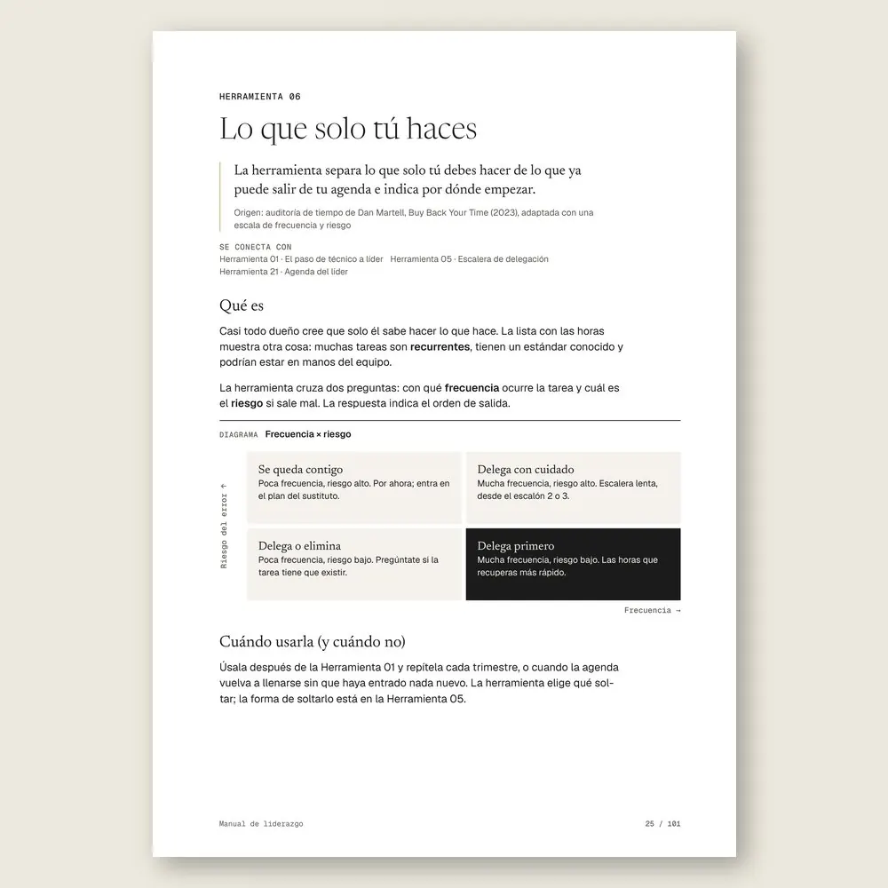 Manual de liderazgo · El diagrama en detalle