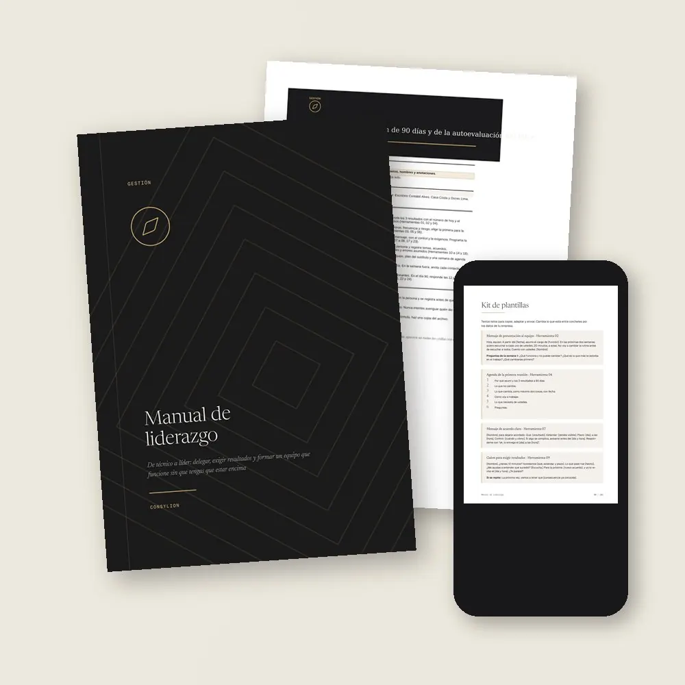 Manual de liderazgo · Lo que llega a tu colección