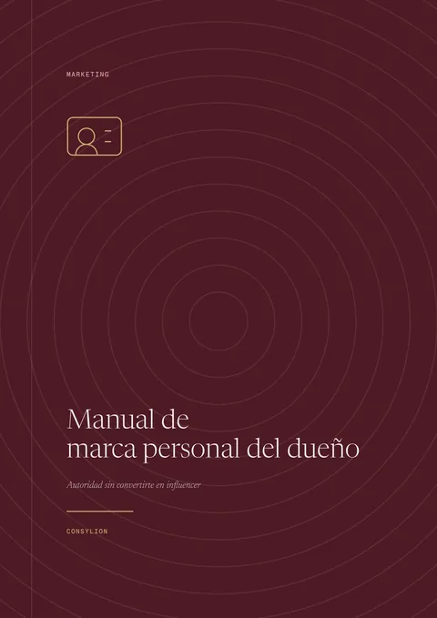 Capa: Manual de marca personal del dueño