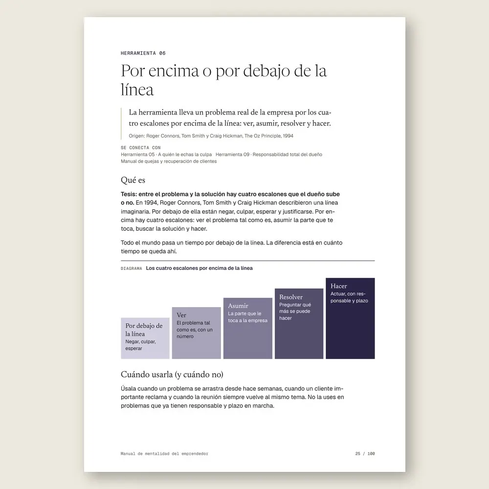Manual de mentalidad del emprendedor · El diagrama en detalle