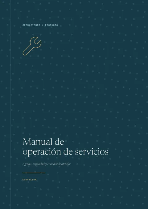 Capa: Manual de operación de servicios