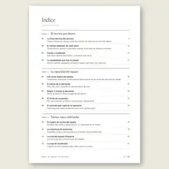 Manual de operación de servicios · Índice completo
