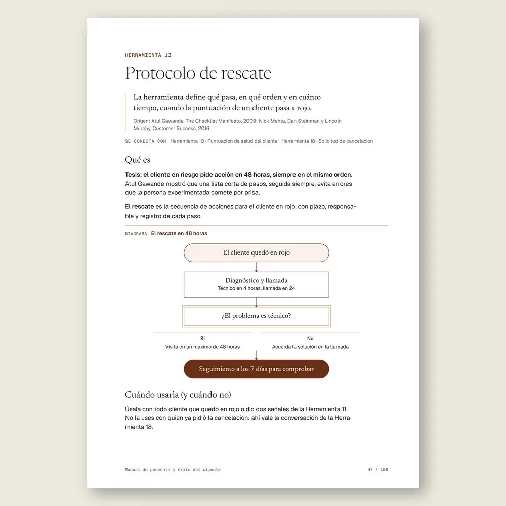 Manual de posventa y éxito del cliente · El diagrama en detalle