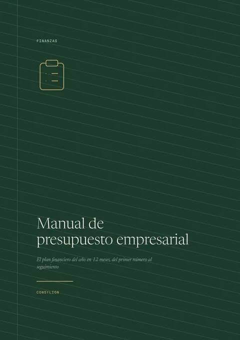 Capa: Manual de presupuesto empresarial