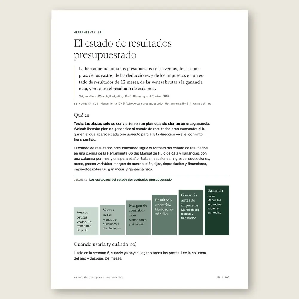 Manual de presupuesto empresarial · El diagrama en detalle